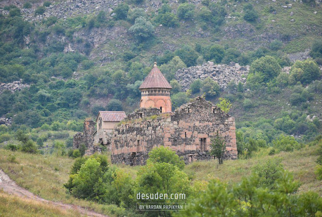 Hnevank monastery. Kurtan canyon, Lori region