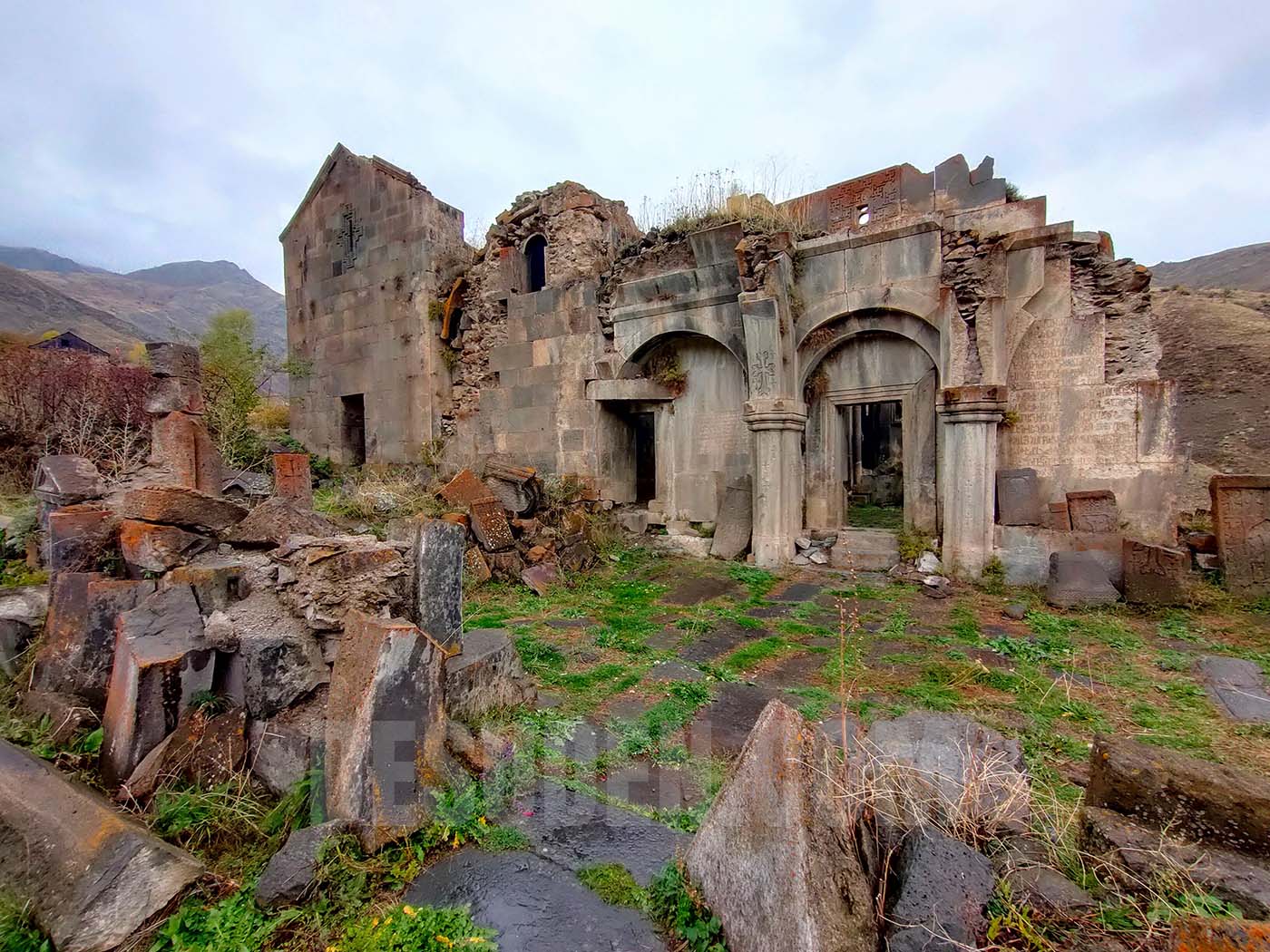 Arates moastery complex, village of Arates, Vayots Dzor province of Armenia.