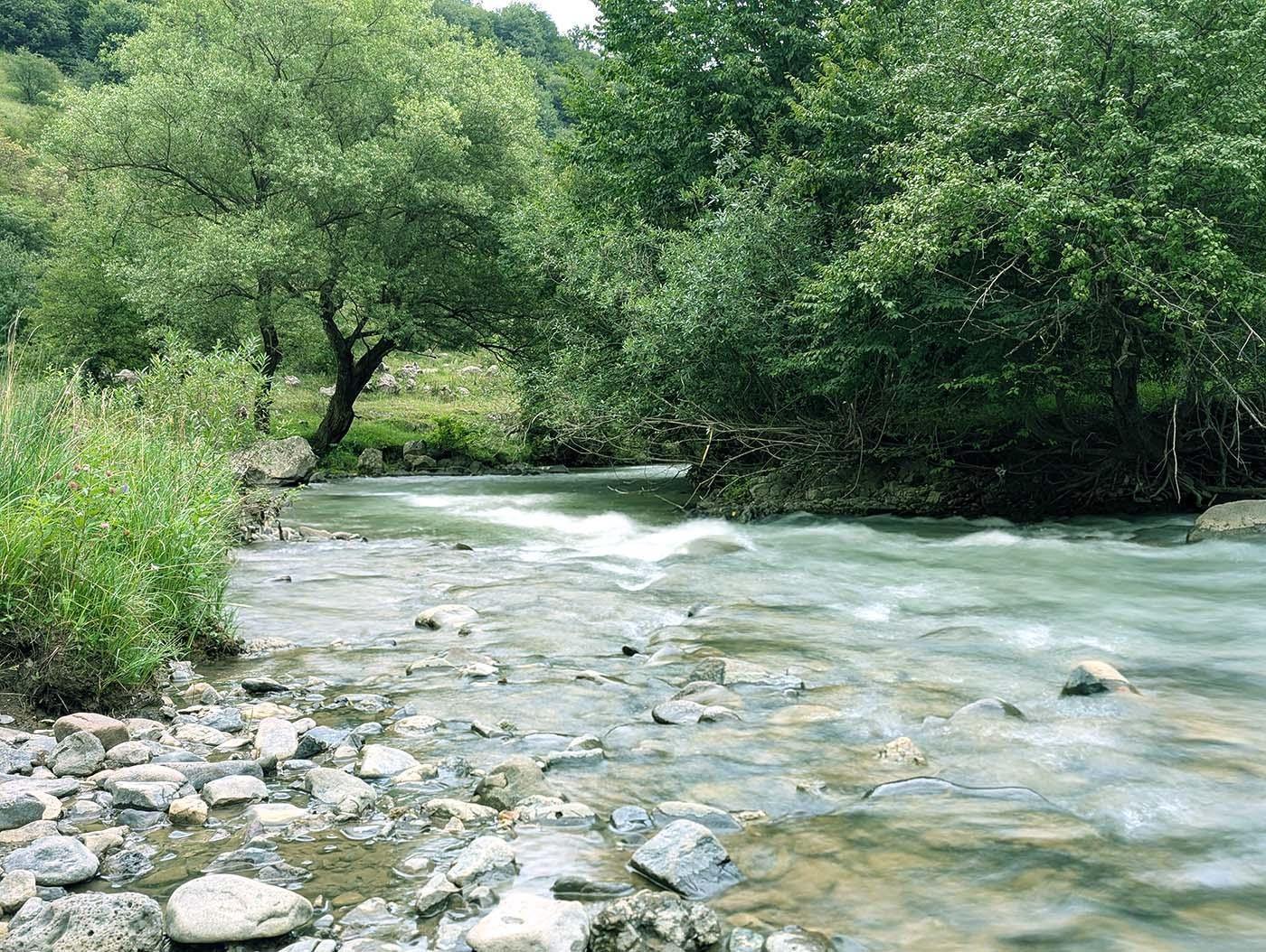 Katnaghbyur River, Stepanavan, Armenia. 