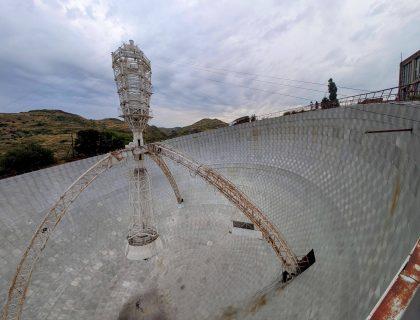 Herouni's Radio-Optical Telescope build between 1975-1985 in Orgov village of Armenia.