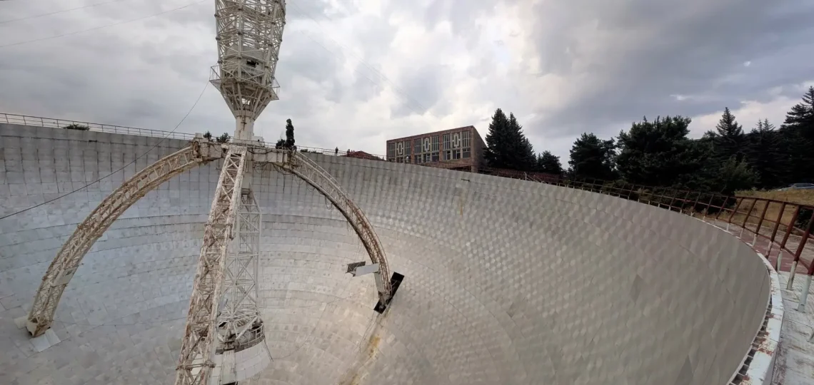 ROT-54 Radio-Optical Telescope by Paris Herouni, Orgov village in Armenia.